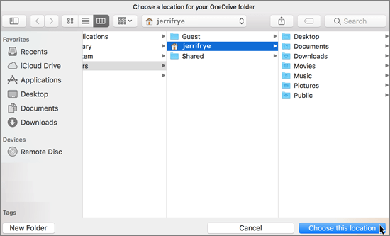 sync folders on mac