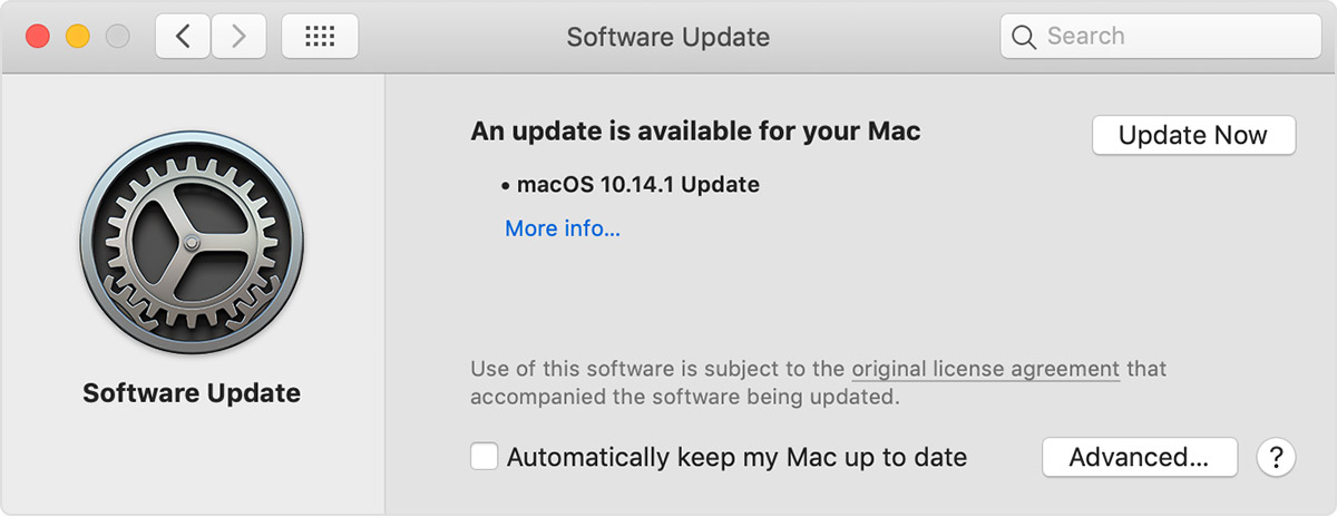 macbook update