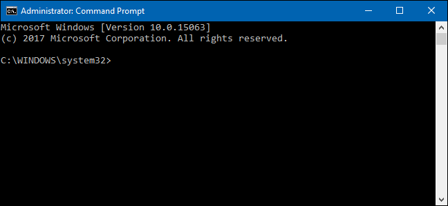 type in command prompt