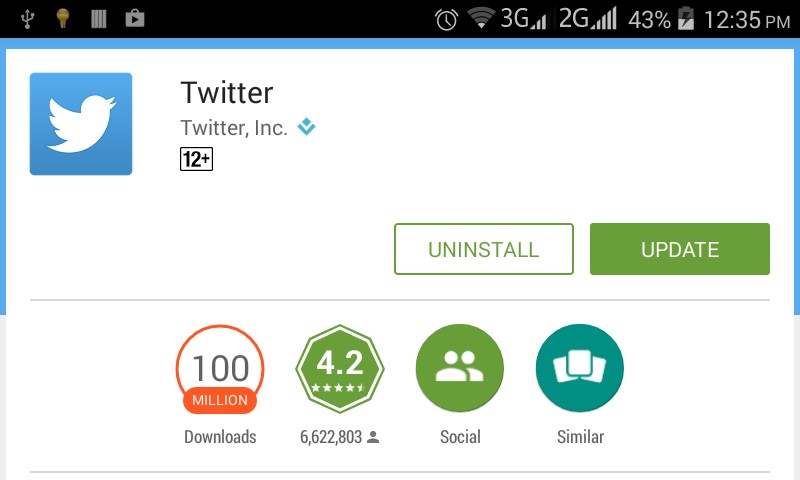 search twitter app