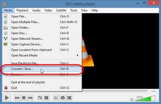 choose media on vlc