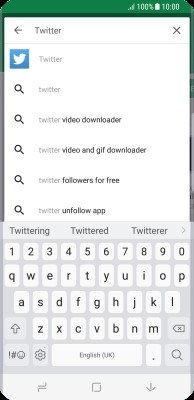 search twitter app