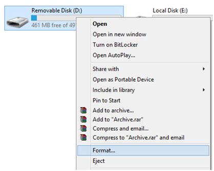 Format Flash Drive and Unformat Flash Drive