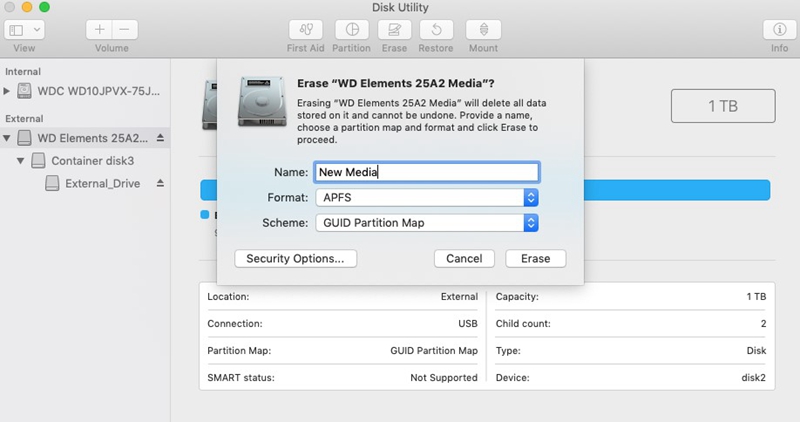 best way to formate mac external drives