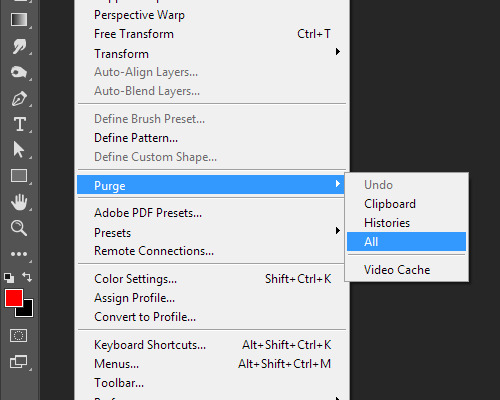 Photoshop Scratch Disk Full