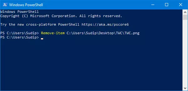 How To Use Powershell To Force Delete File And Folder