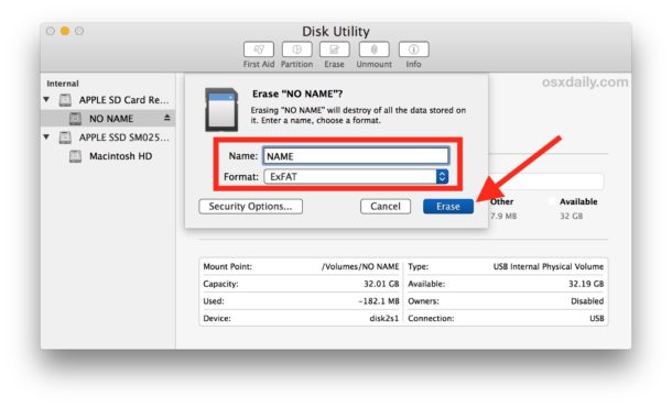 How to Format SD Card to FAT32 on Mac