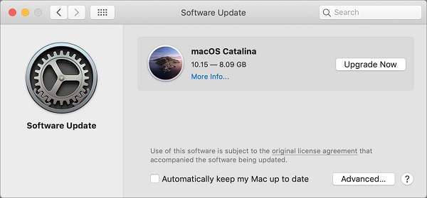 macbook pro software update fix