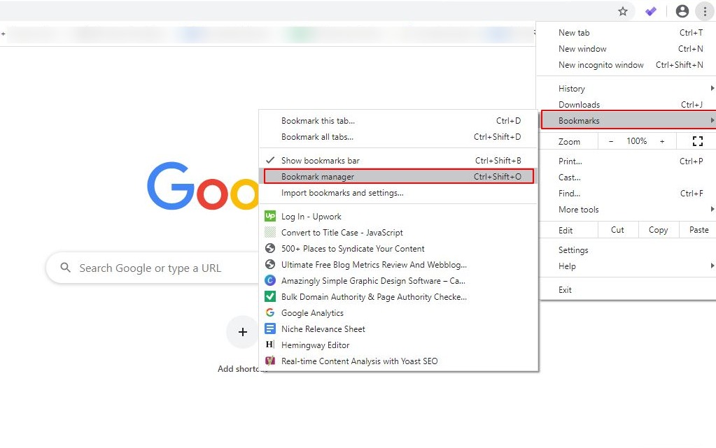 Backup and Restore Google Chrome Bookmarks