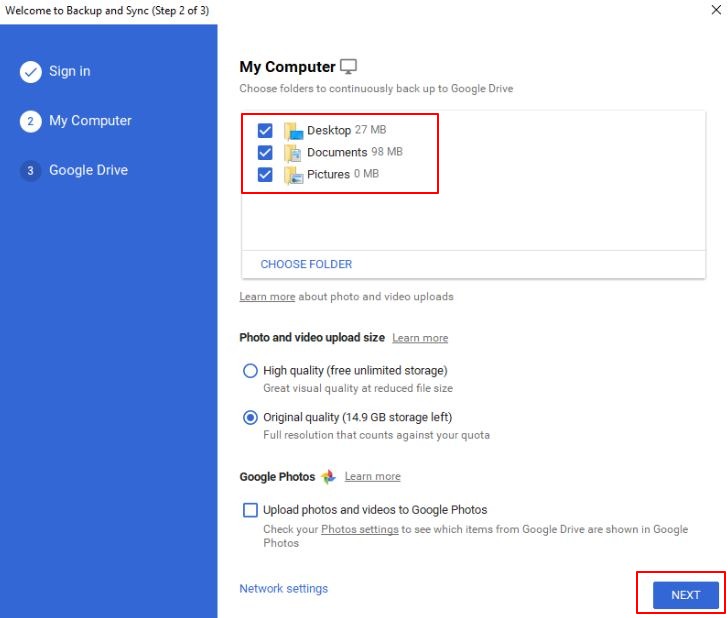 Backup External Hard Drive to Google Drive