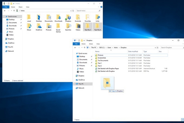 dropbox folder sync 2.7