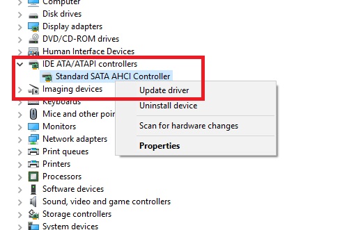 standard sata ahci controller driver windows 10 nvidia
