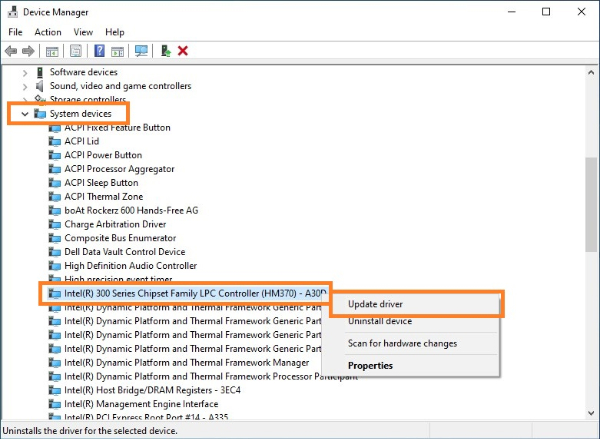 Intel 300 series chipset family lpc controller что это