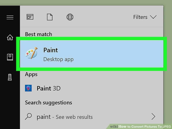 تشغيل صفحة برنامج paint