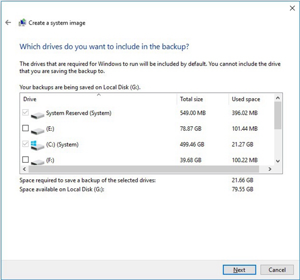  select the source partitions in windows sanp it tool 3