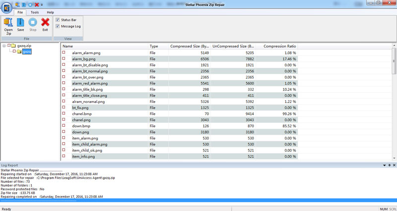 reparar archivo zip corrupto paso 3