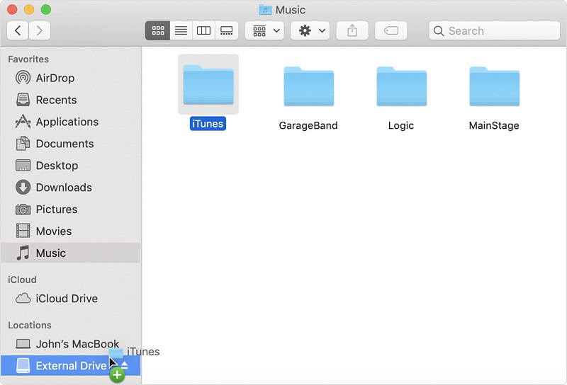 delete from external hard drive mac