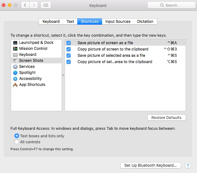 apple mac screenshot keyboard shortcut