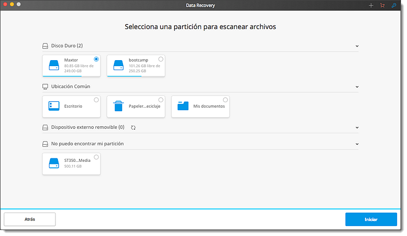 recuperador de discos duros para mac