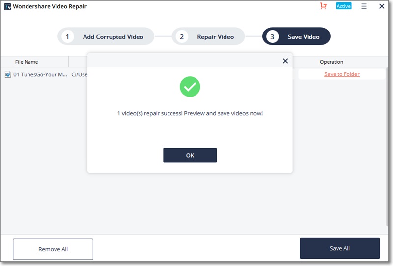 Wondershare Video Repair 1 1 0