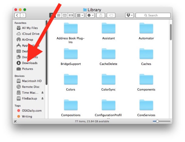 how to move files from download folder mac