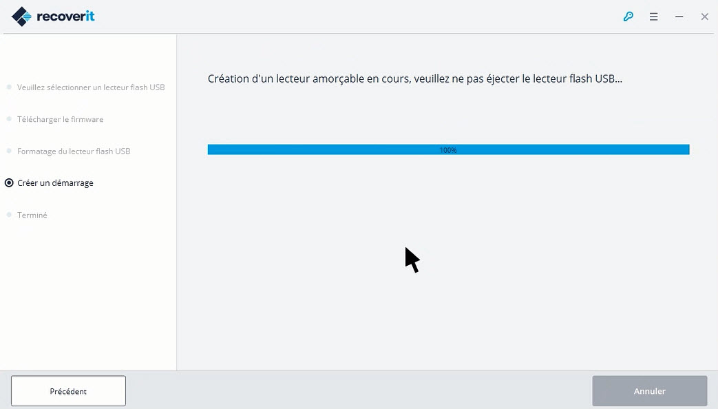 création d'un lecteur bootable
