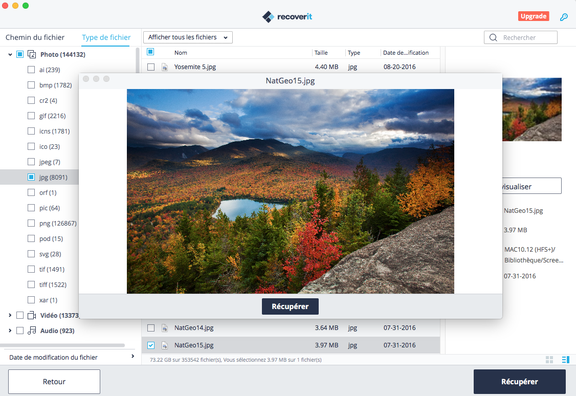 prévisualiser une photo