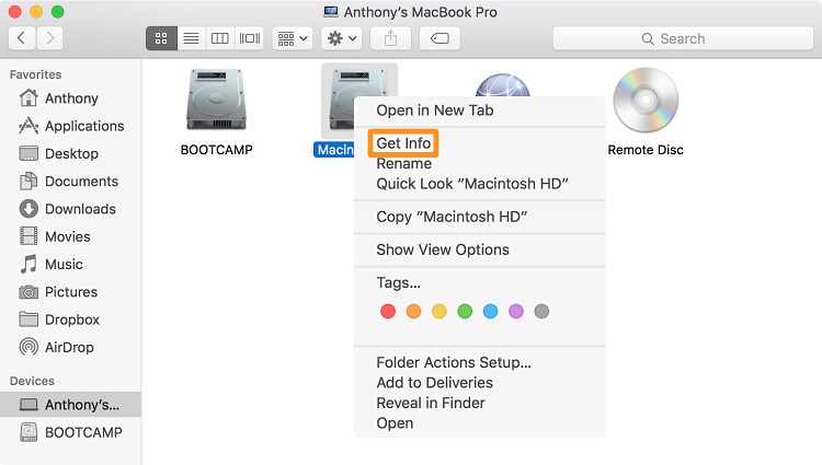 how to manage storage on mac