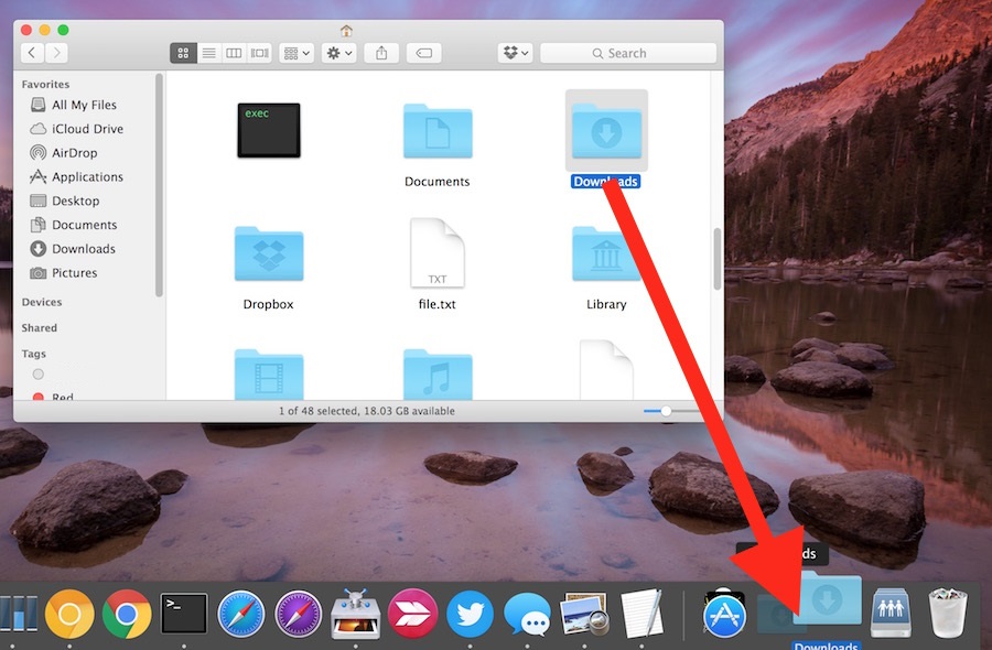 hide folders mac desktop