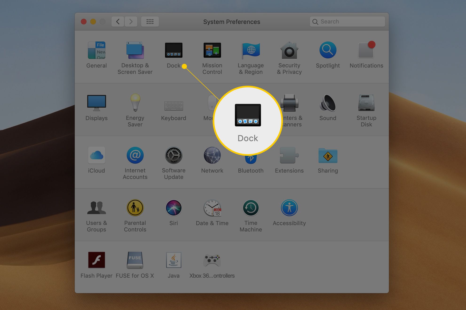 download icon missing on mac dock