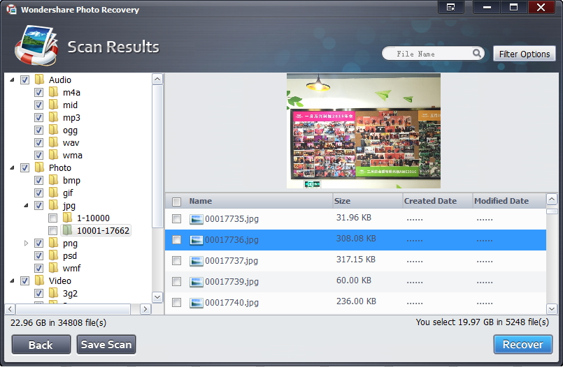 Con Wondershare Photo Recovery per recuperare le foto dalla memory card formatta
