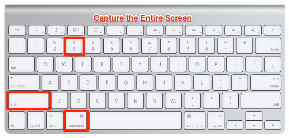 mac shortcut keys for screen capture