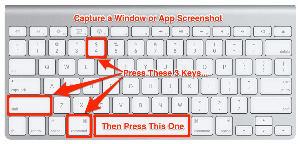 how to screenshot with mac keyboard on windows