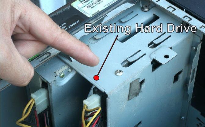 replace the hard drive in PC step 2