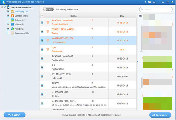 memulihkan data dari ponsel samsung